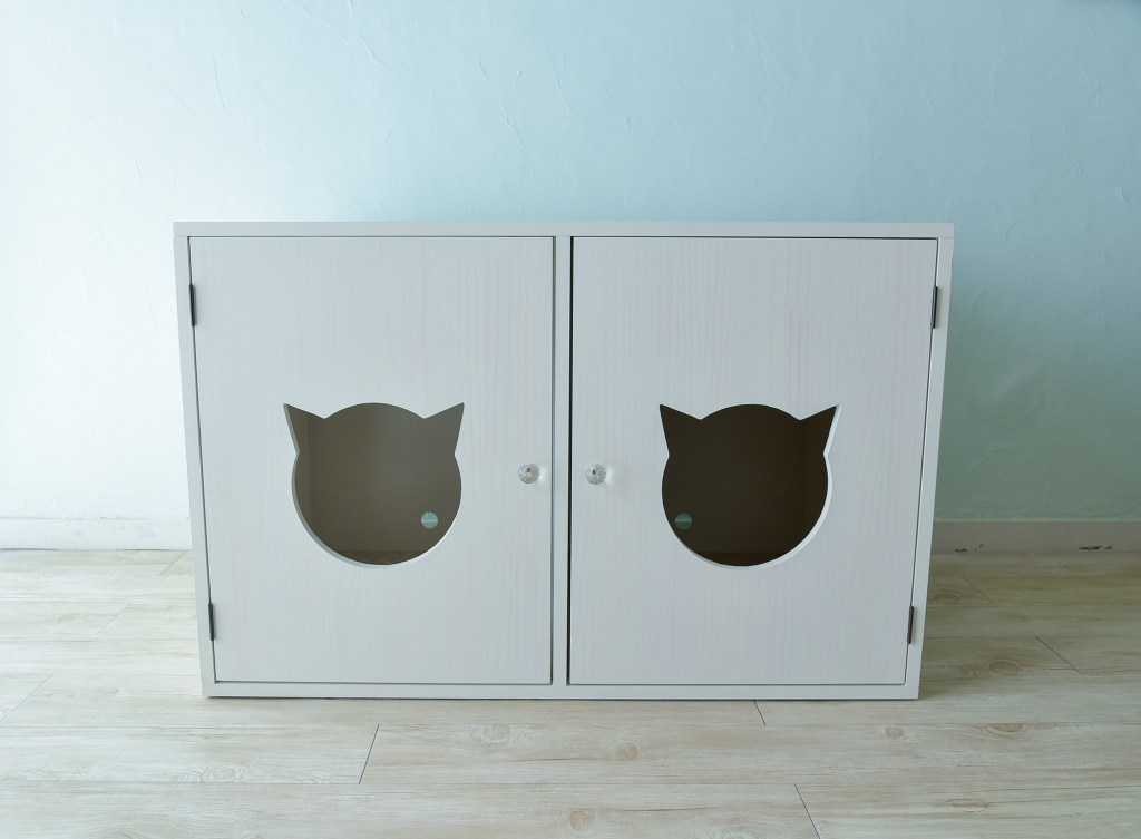 toletta２台収納平家建て猫のトイレカバー