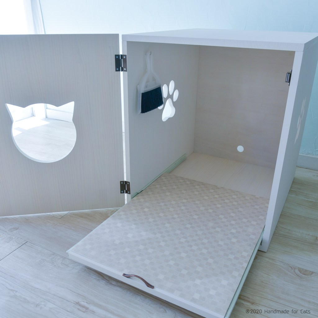 新作：スライド引き出し付き猫のトイレカバー