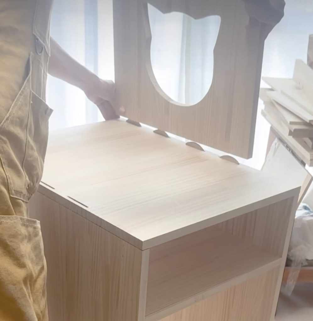 オーダーメイドの猫のトイレカバーハウス