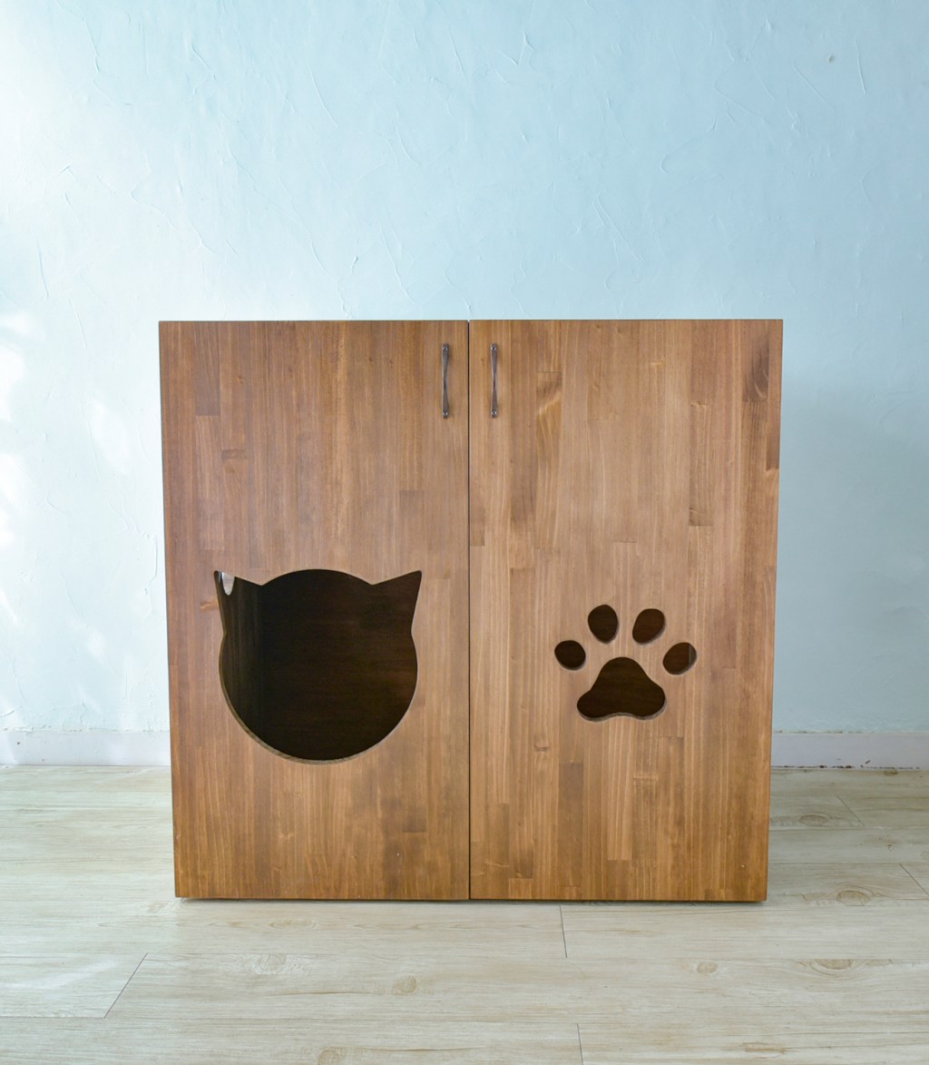 快適ワイド用猫のトイレカバーハウス完成