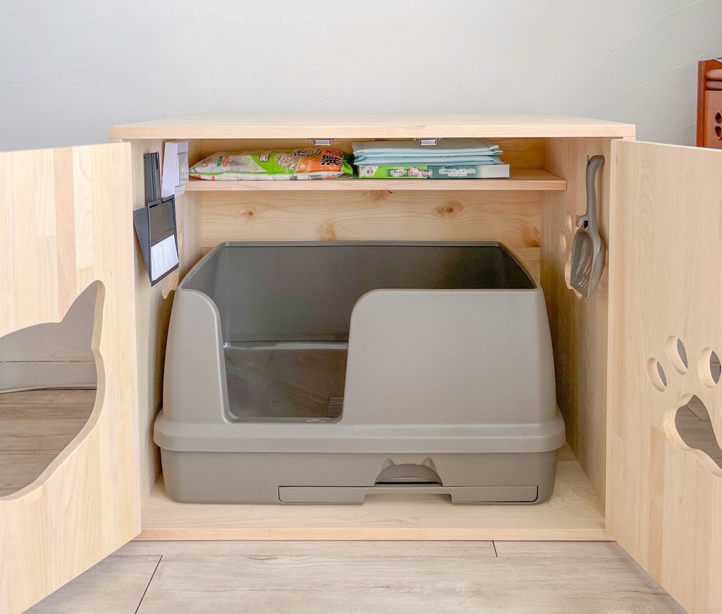 デオトイレの快適ワイドと猫のトイレカバーハウス