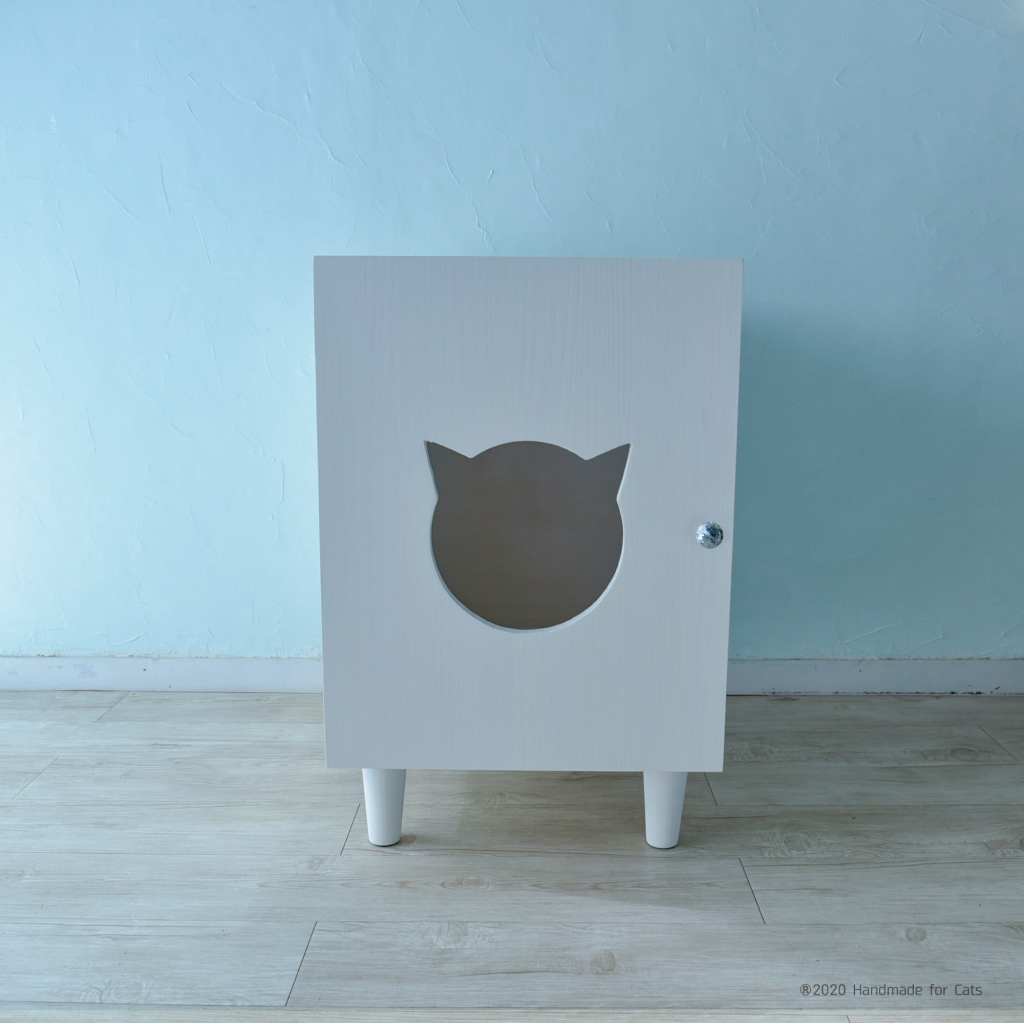 脚付き猫のトイレカバーハウス
