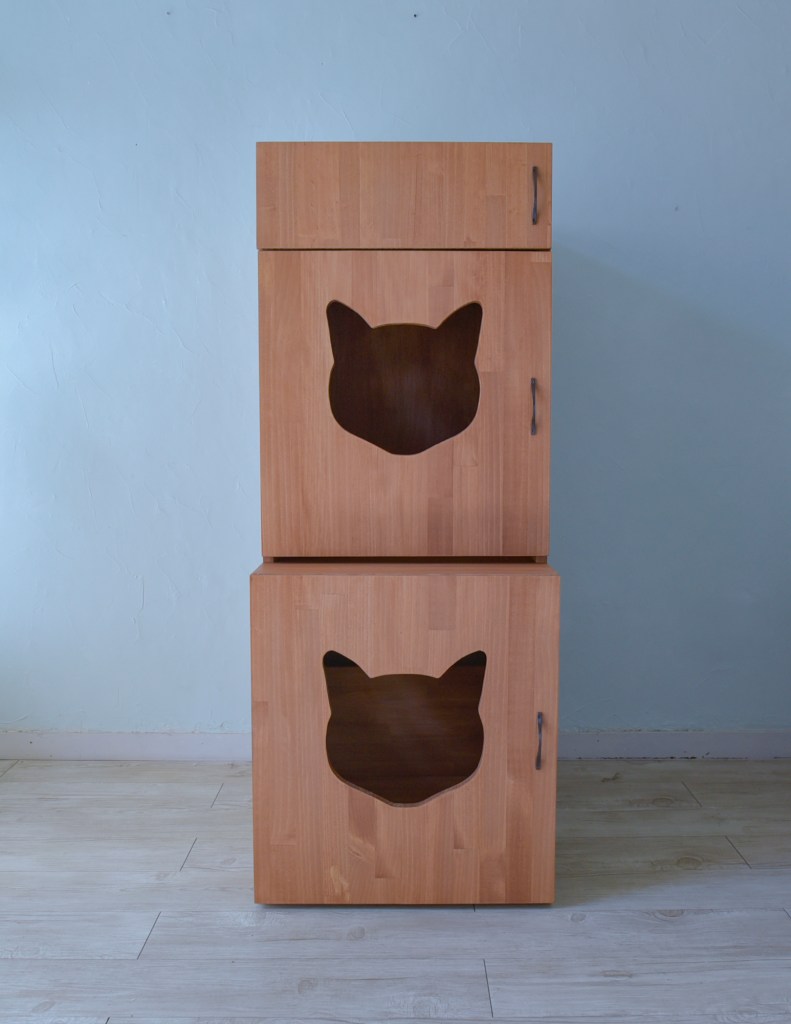 デオトイレ対応サイズの
３階建猫のトイレカバーハウス