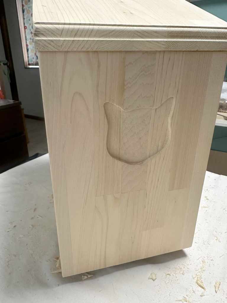 青森ヒバのゴミ箱