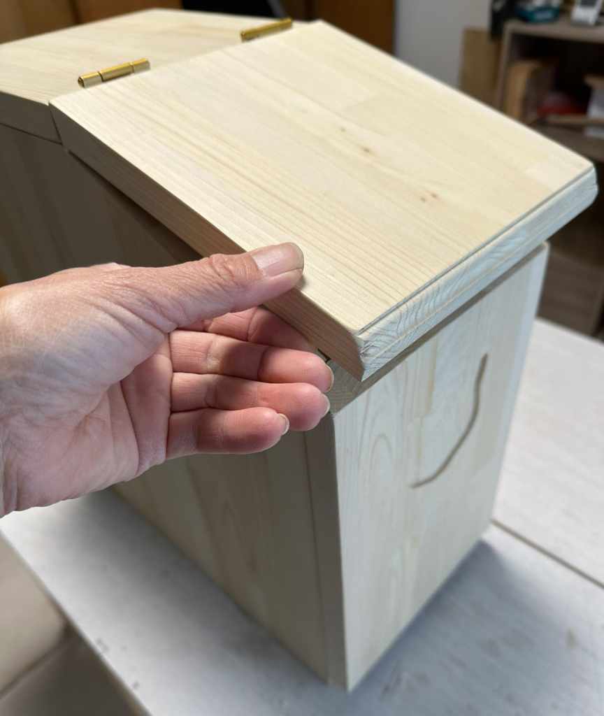 青森ヒバのゴミ箱