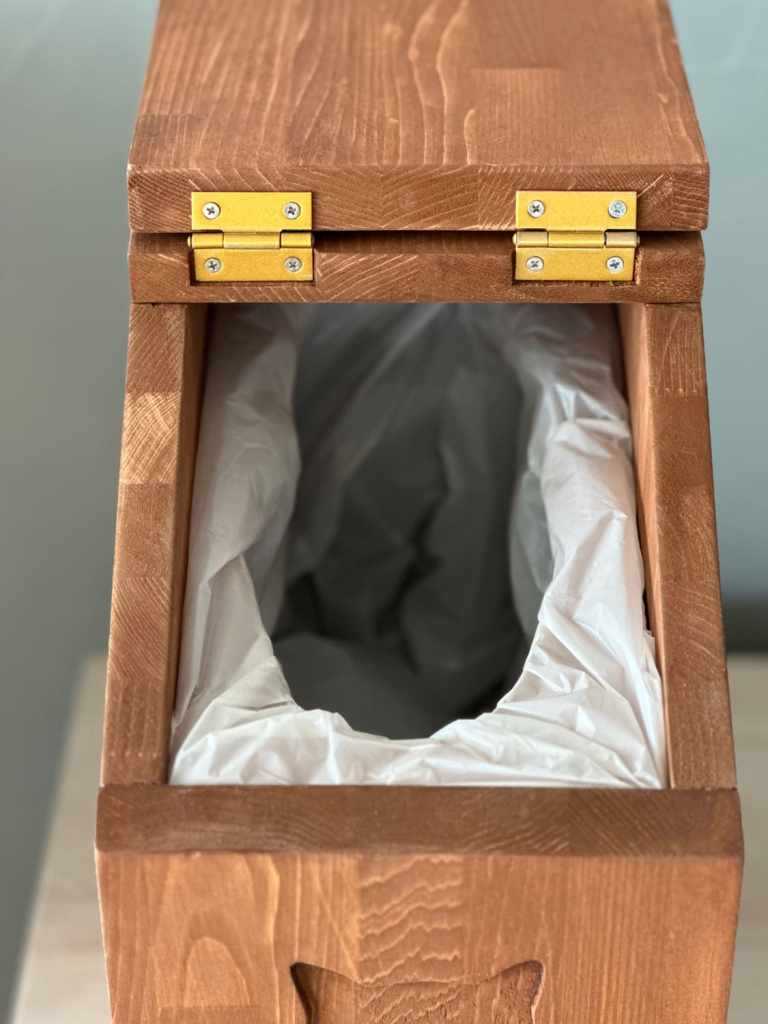 青森ヒバのペット用ゴミ箱/