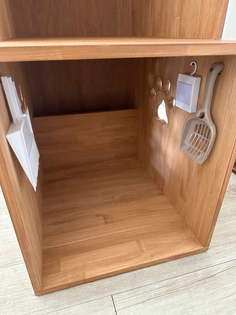 デオトイレサイズ対応の３階建て猫のトイレカバーハウス