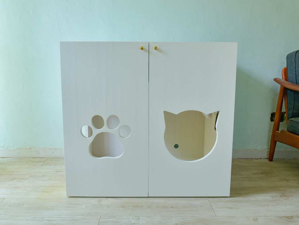 犬猫一緒のトイレカバーハウス