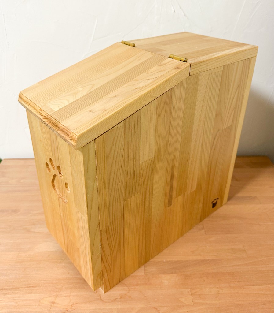 青森ヒバのペット用ゴミ箱