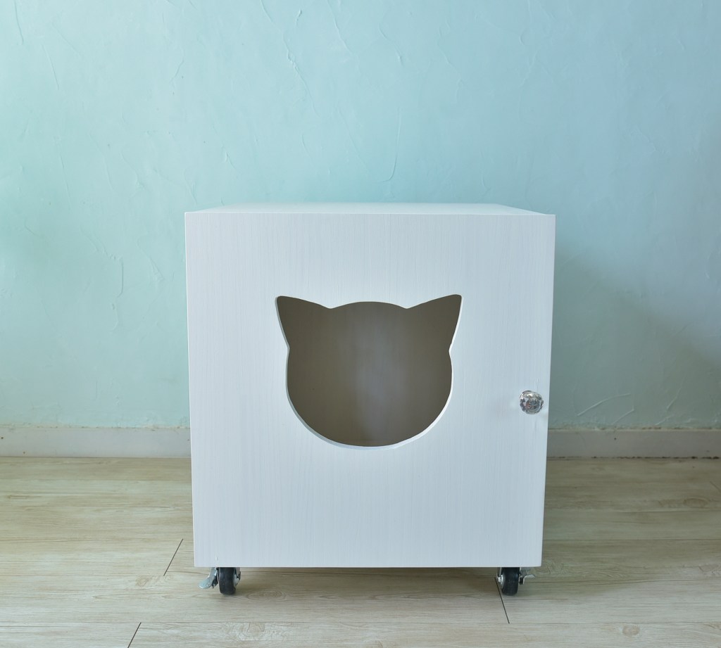 移動ラクラクなキャスター付きトイレカバー