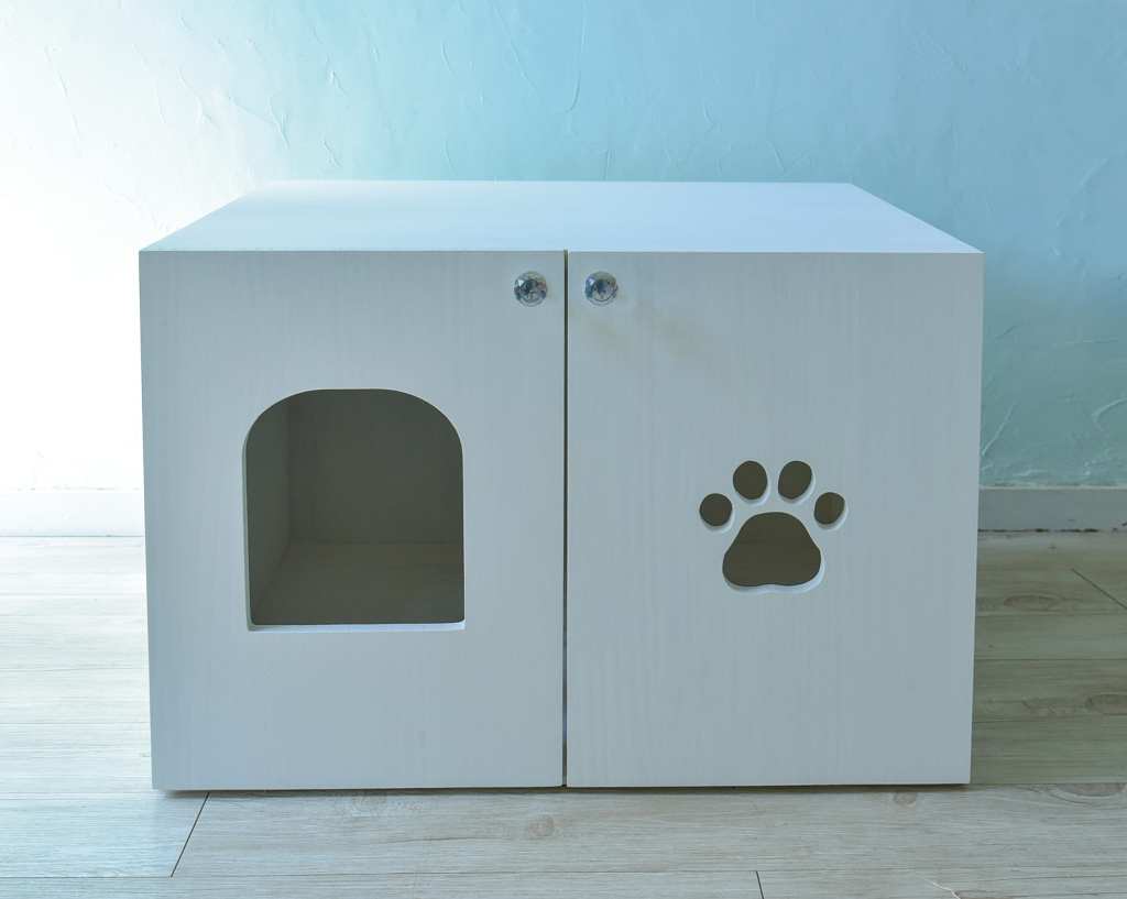 オーダーメイドサイズの猫のトイレカバーハウス