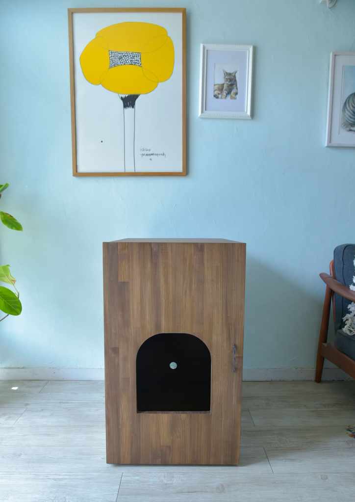 ペットケアモニターサイズの猫のトイレカバーハウス