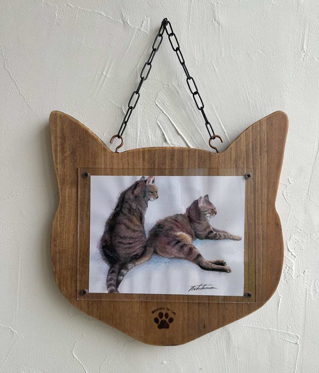 猫顔のフォトフレーム