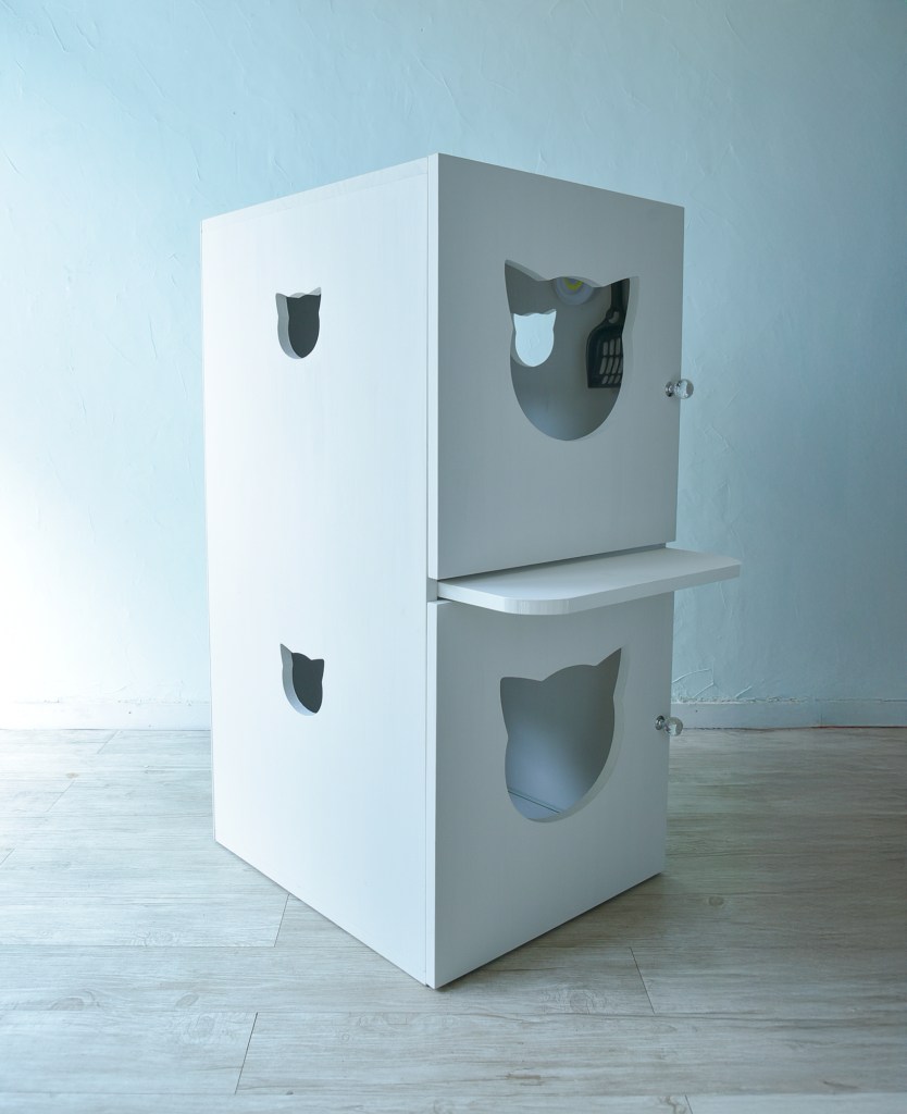 二階建て猫のトイレカバーハウス