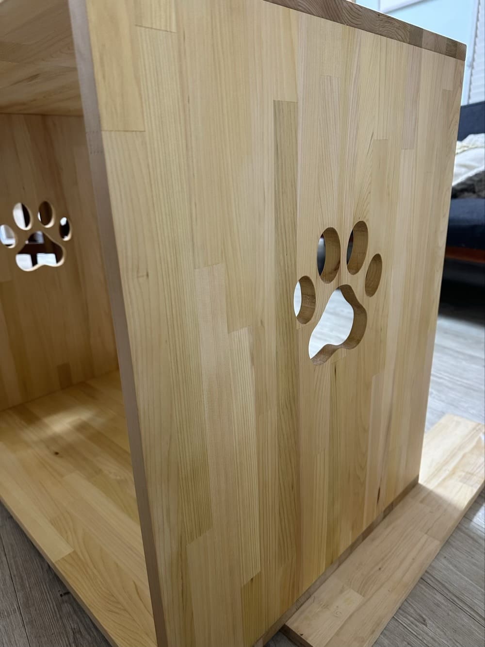 青森ひばで作る猫のトイレカバーハウス〜仕上がりの特徴〜