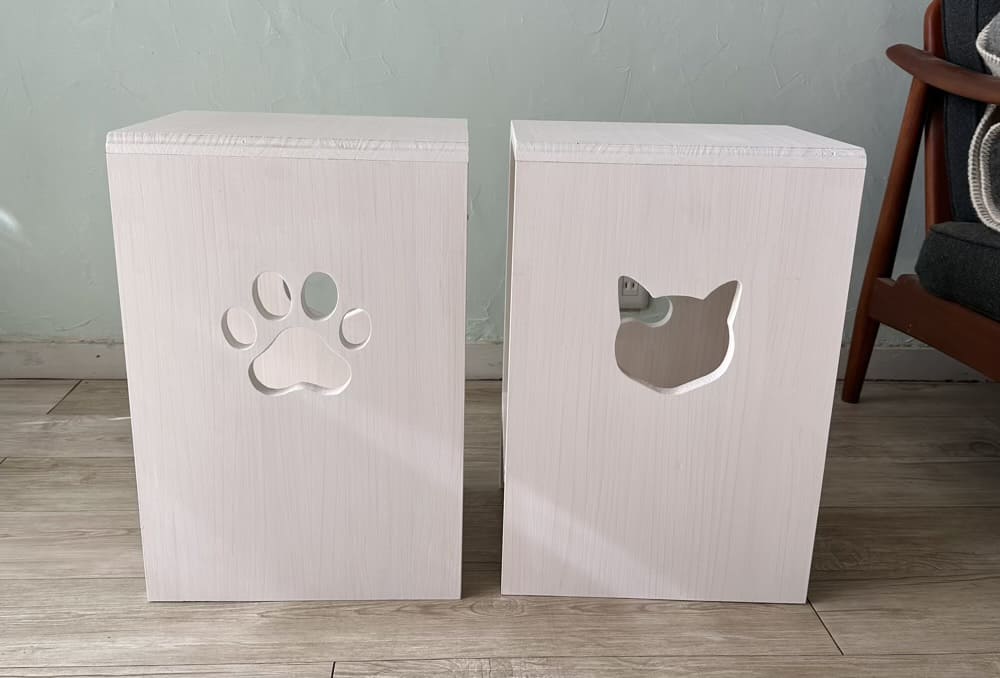 倒れにくさが安心につながる、自動給餌器カバー