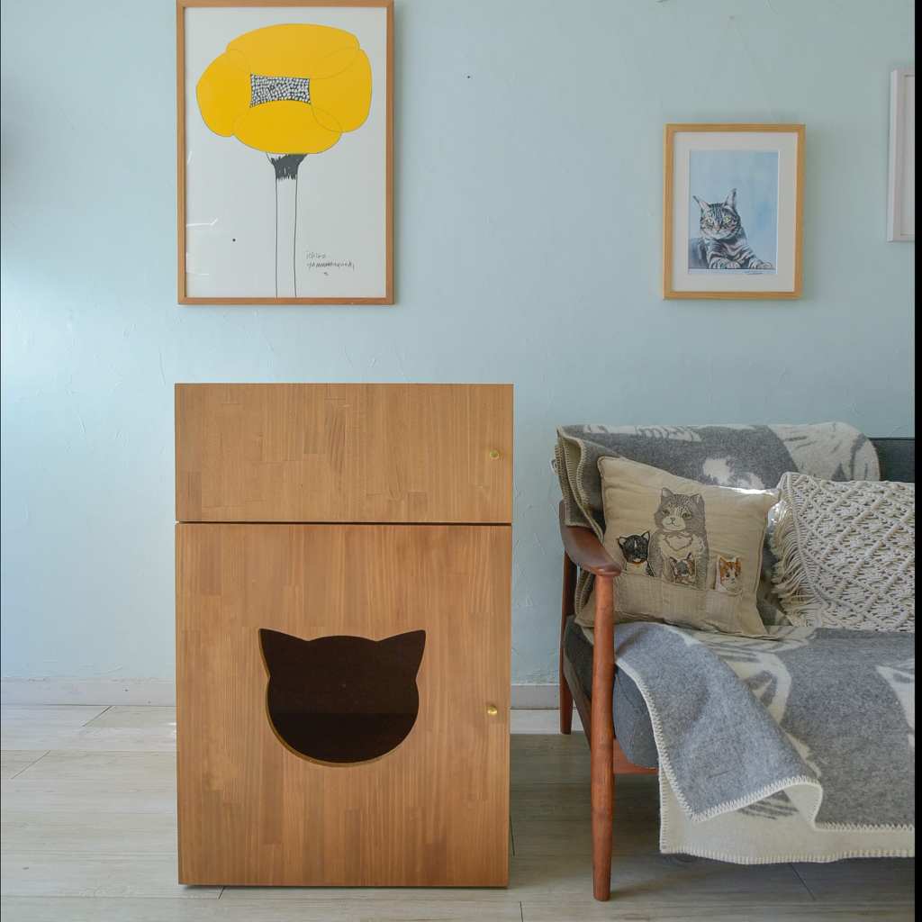 メガトレーサイズの猫のトイレカバーハウス