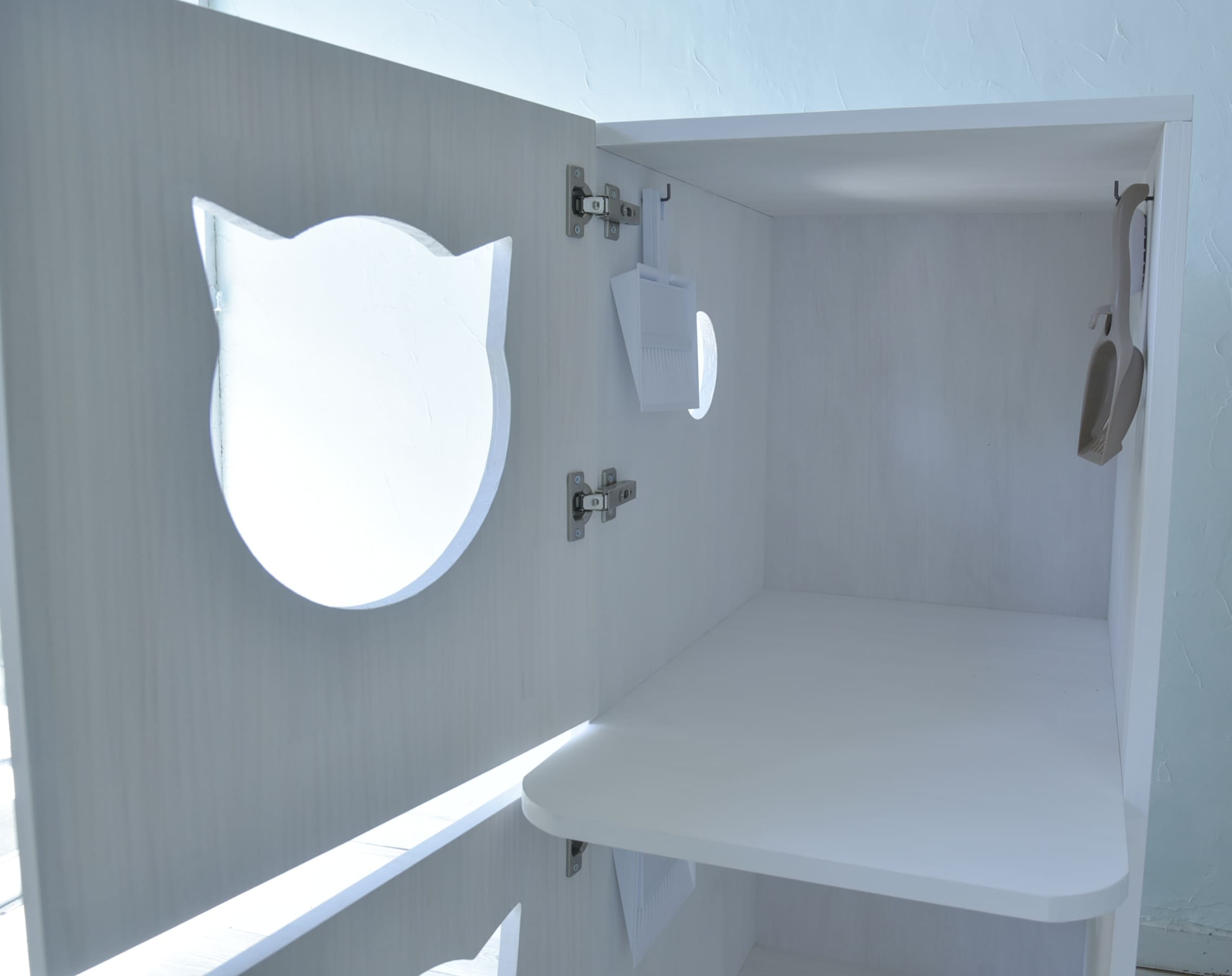 省スペースで2台置ける、二階建ての猫トイレハウス｜多頭飼いにちょうどいい設計